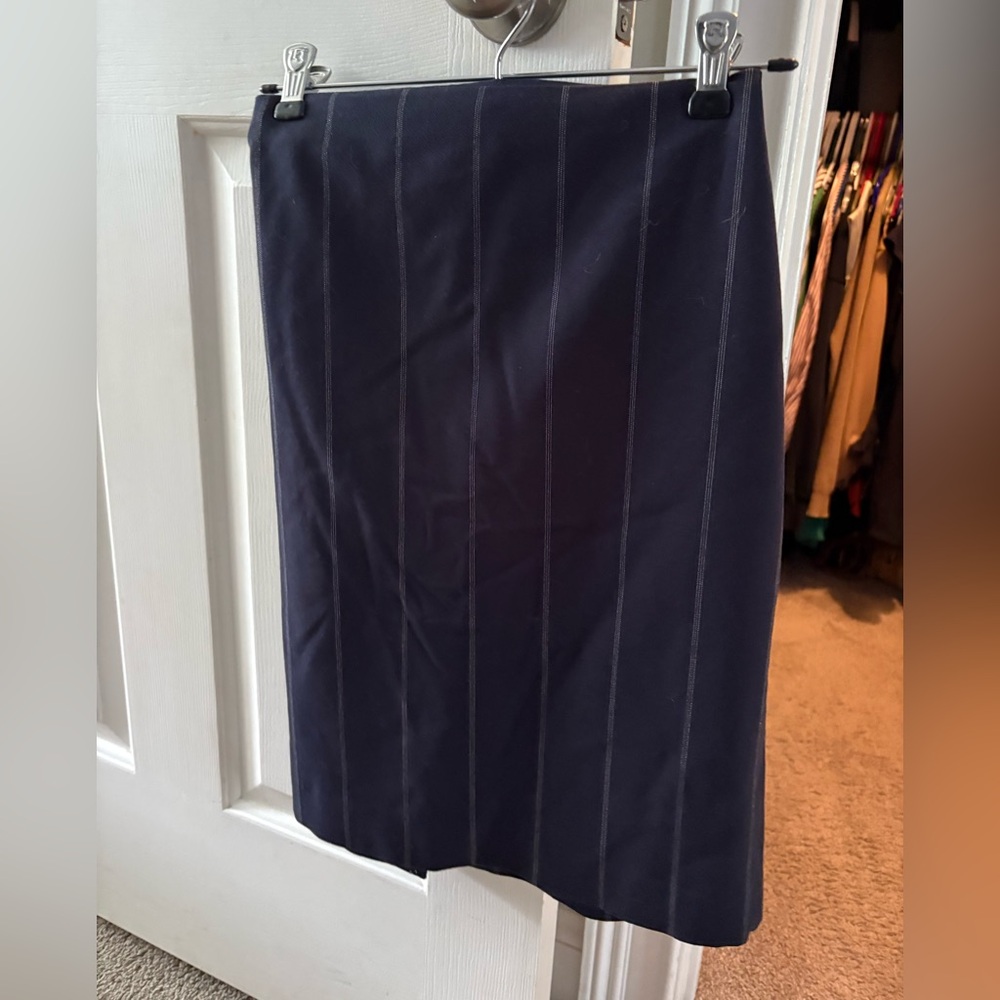 Express Dark Blue Pencil Skirt